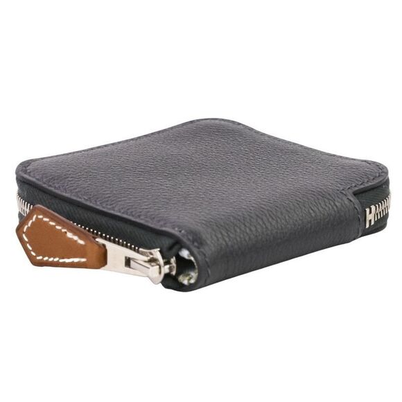 Unused Hermes Azap Mini Silk-in Vaux Epson Coin Case W Engraved 2024 Manufacture - Picture 4 of 10